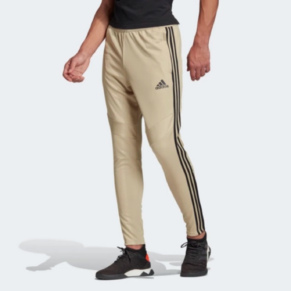 Adidas Tan Sweatpants with Tapered Fit